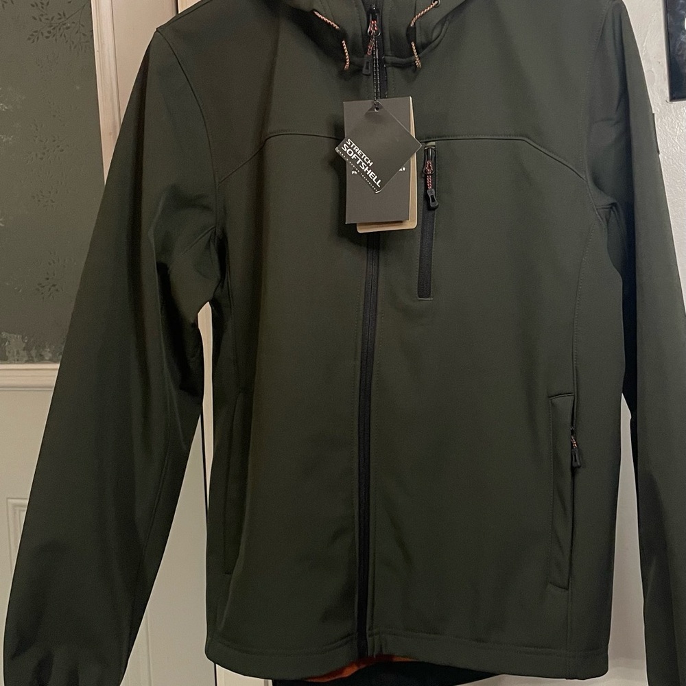 Men's Green Softshell Jacket